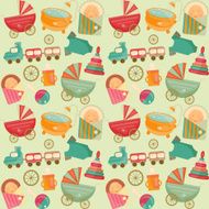 Baby shower Seamless background N3