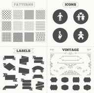 Family lifetime icons Couple love and pregnancy N17