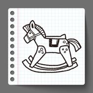rocking horse doodle N6