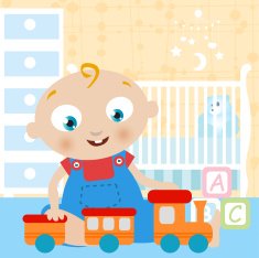 Baby Playing the Toys