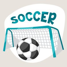 Sports background with soccer symbols N3