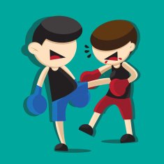 Boxing Cartoon N11
