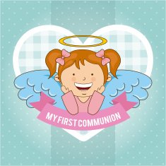 first communion vector illustration 10 eps graphic N13