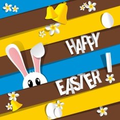happy easter greeting card N15