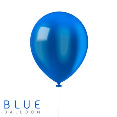 close up look at blue balloon