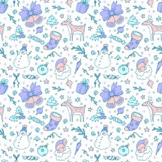 Christmas doodles pattern N4