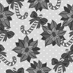 Vector seamless background Christmas and New Year's decorative N3