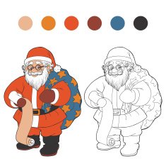 Coloring book (Santa Claus) N3