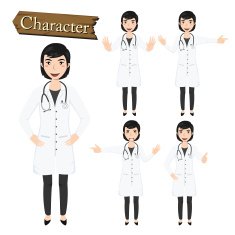 Doctor character set vector N5
