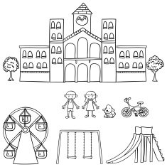 School and playground collection