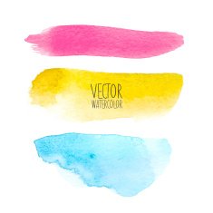 Watercolor bright colors stripes N2