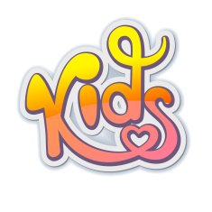 Kids calligraphic lettering