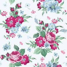 Vintage Floral Background - seamless pattern