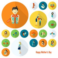 Happy Mothers Day Icons N455