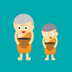 monk vector cartoon N9