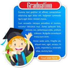 Teenage boy graduate notice N4