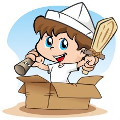 Child playing make believe and a pirate