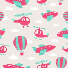 Planes and helicopters pattern