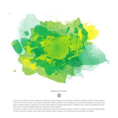 Vector watercolor template N67