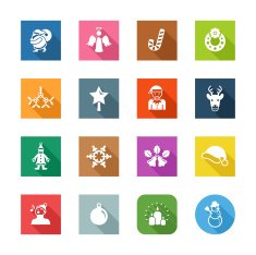 Flat Icons - Christmas