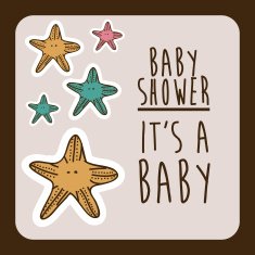 Baby shower design N236