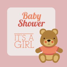 Baby shower design N244