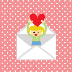 girl gives a heart N2