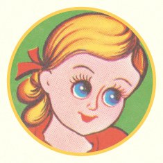 Blonde Big Blue Eyed Girl