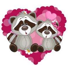 Two Raccoons