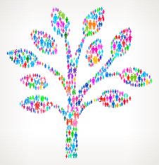 Tree on vector family pattern Background N3