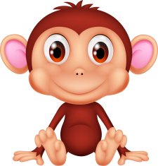 cute baby monkey cartoon N2