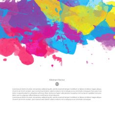 Vector watercolor template N69
