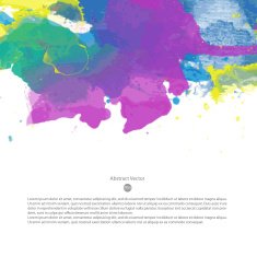 Vector watercolor template N70