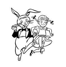 Rabbit and Girl Skipping N2