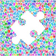 Puzzle Piece on vector family pattern Background N2