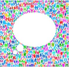 Speech Bubble on vector family pattern Background N4