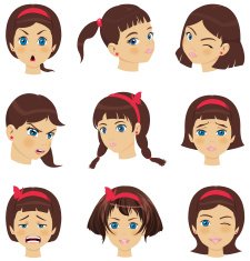 girls faces