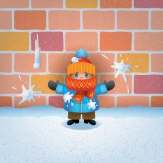 Snowballs Hitting Child