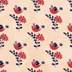 Seamless pattern with birds N3