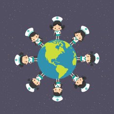 Asian Girl Around Earth