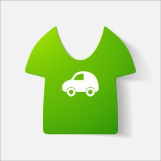 Paper clipped sticker Children's T-shirt N3