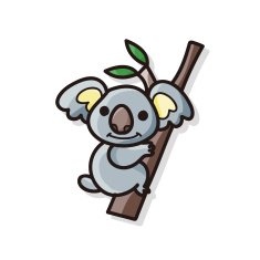 animal koala doodle N2