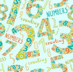 Seamless background with numbers