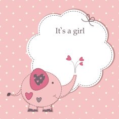 Cute baby background with elephant N5