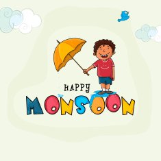 Cute boy for Happy Monsoon Season N6