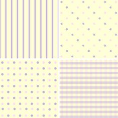 Set of cute pattern and background abstract pastel tone