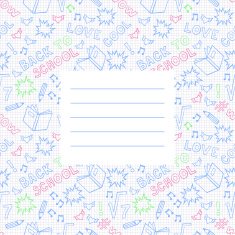 Back To School Seamless Background with space for your text N2
