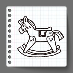 rocking horse doodle N6