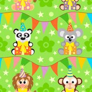 Animals seamless background