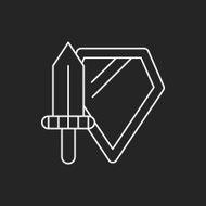 toy Sword and shield icon N7